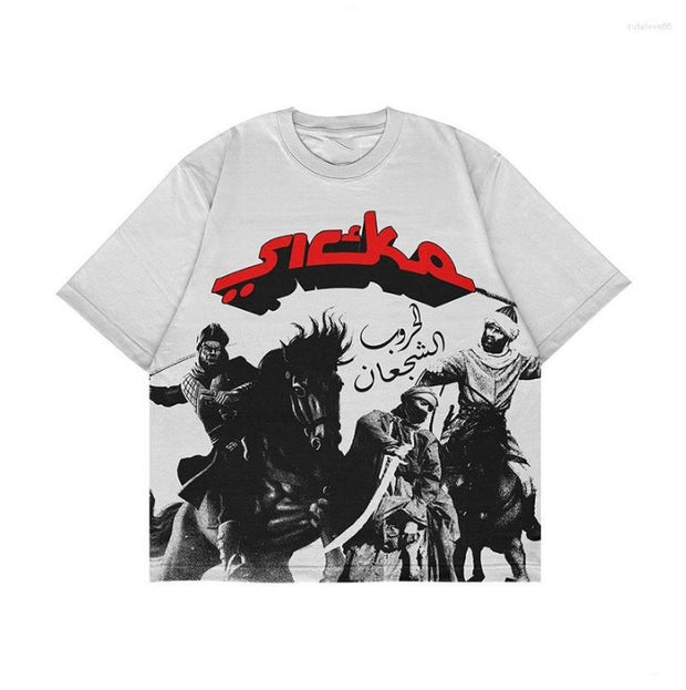 Hip Hop Graphic Tee — White280g high quality quantity style 2