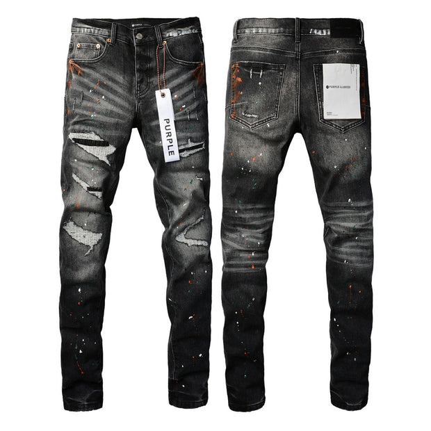 Embroidered Distressed Denim — PU9018