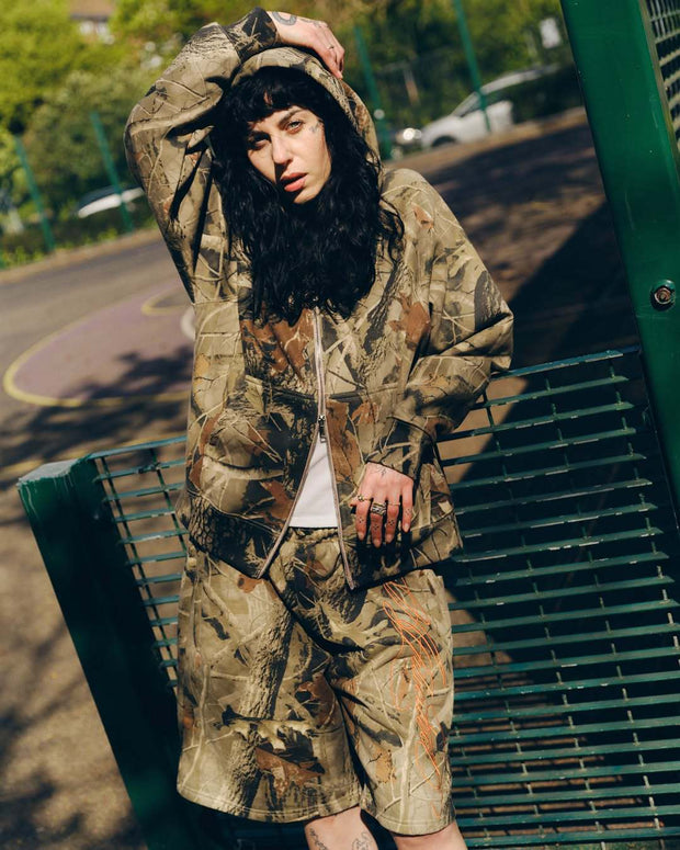 Retro Washed Shorts — Camouflage