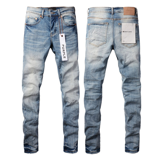 Embroidered Distressed Denim — PU9016