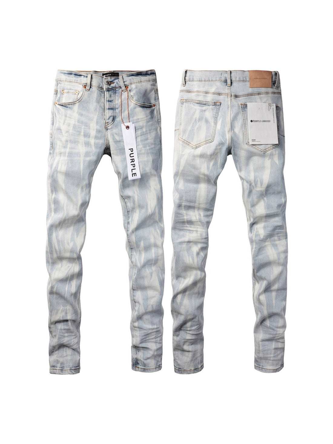 Mens Distressed Denim Jeans with Embroidery