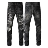 Slim-fit ripped jeans for men