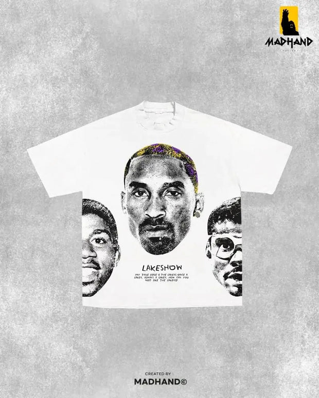 Hip Hop Graphic Tee — 280g high quality quantity style two fou