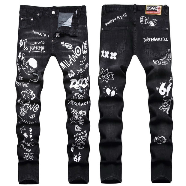 Ripped Stretch Denim — D06