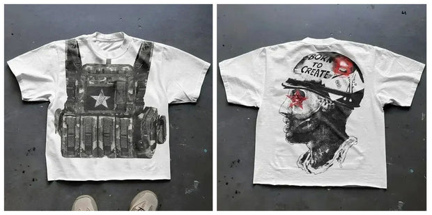 Gothic Graphic Tee — 387 white