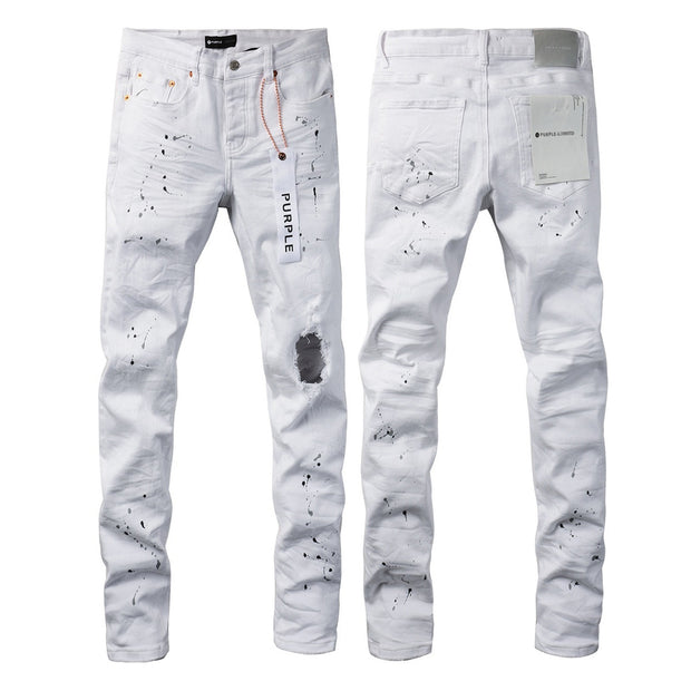 Embroidered Distressed Denim — PU9021