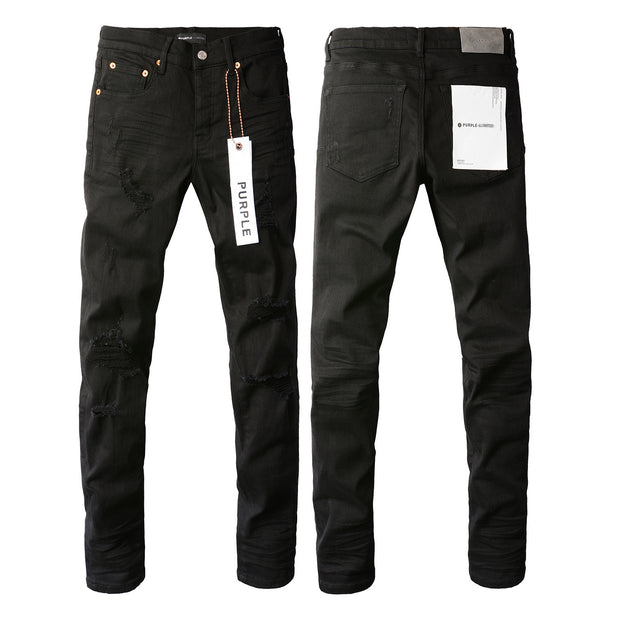 Embroidered Distressed Denim — PU9022