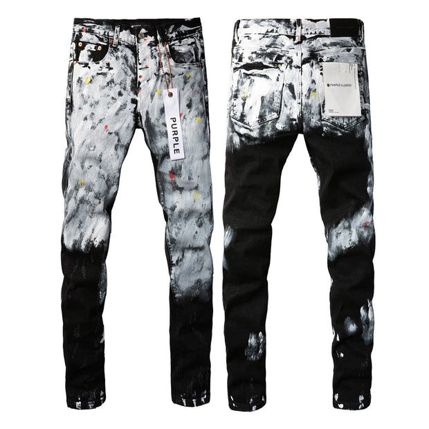 Embroidered Distressed Denim — PU9020